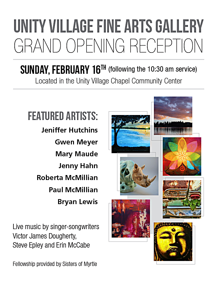 unity village fine arts gallery grand opening