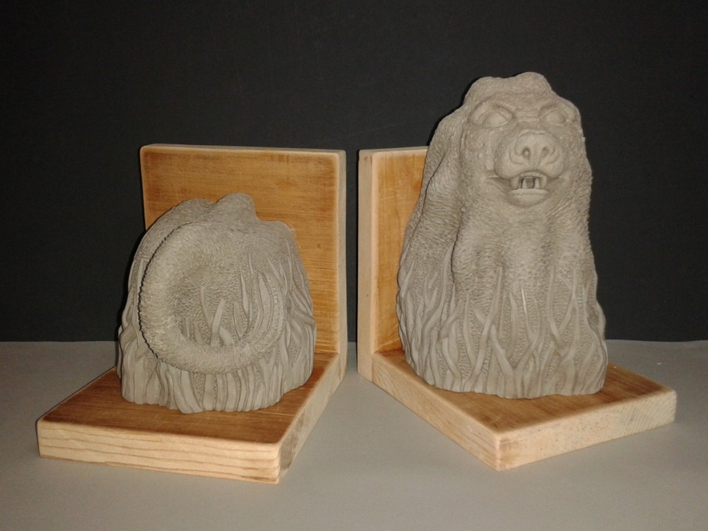 lion bookends